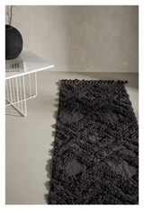 Hilma Cotton Runner, 200x70 - Dark Gray