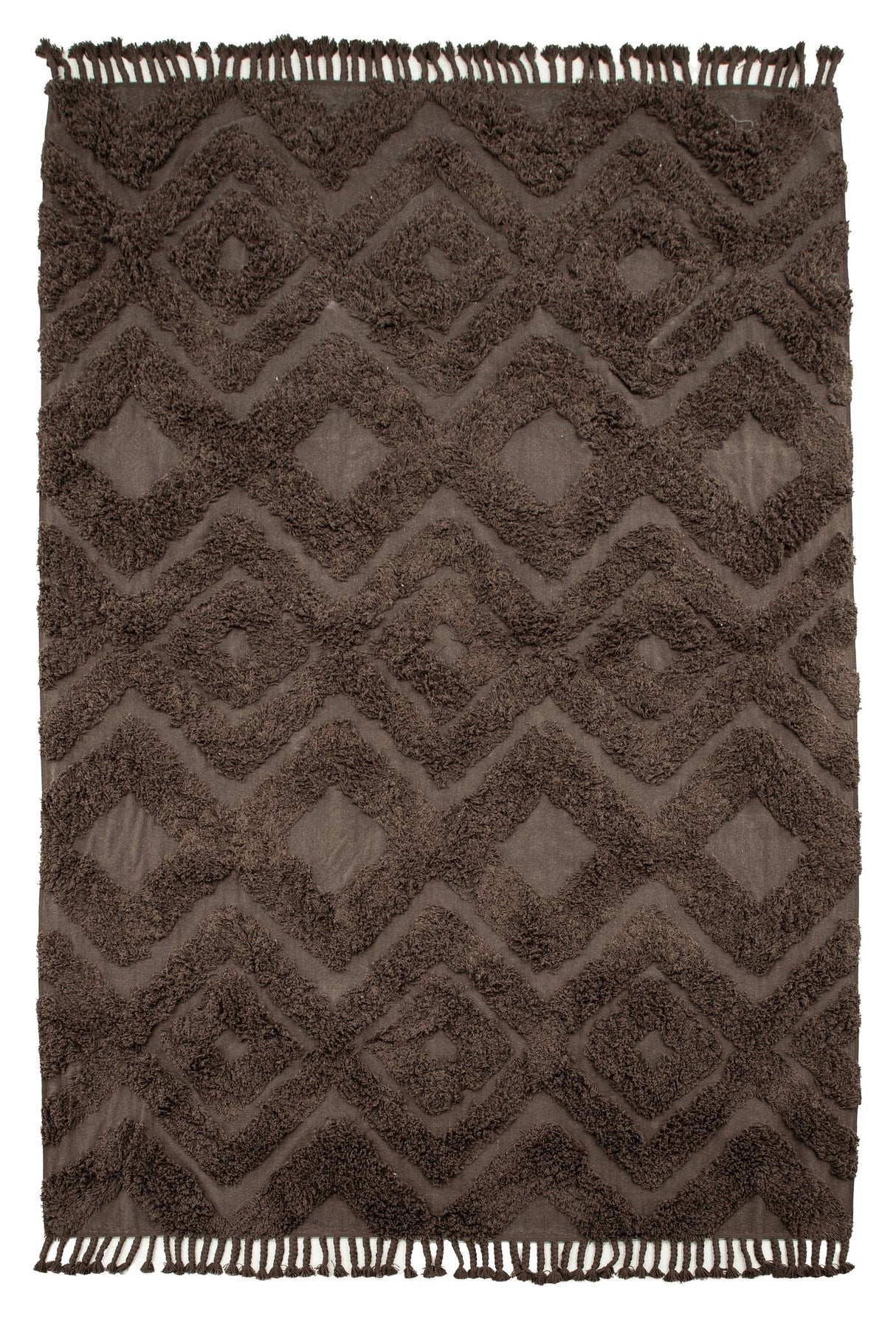 Hilma Cotton Blanket, 300x200 - Brown