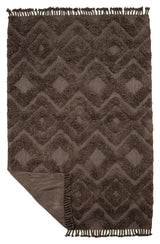 Hilma Cotton Blanket, 300x200 - Brown