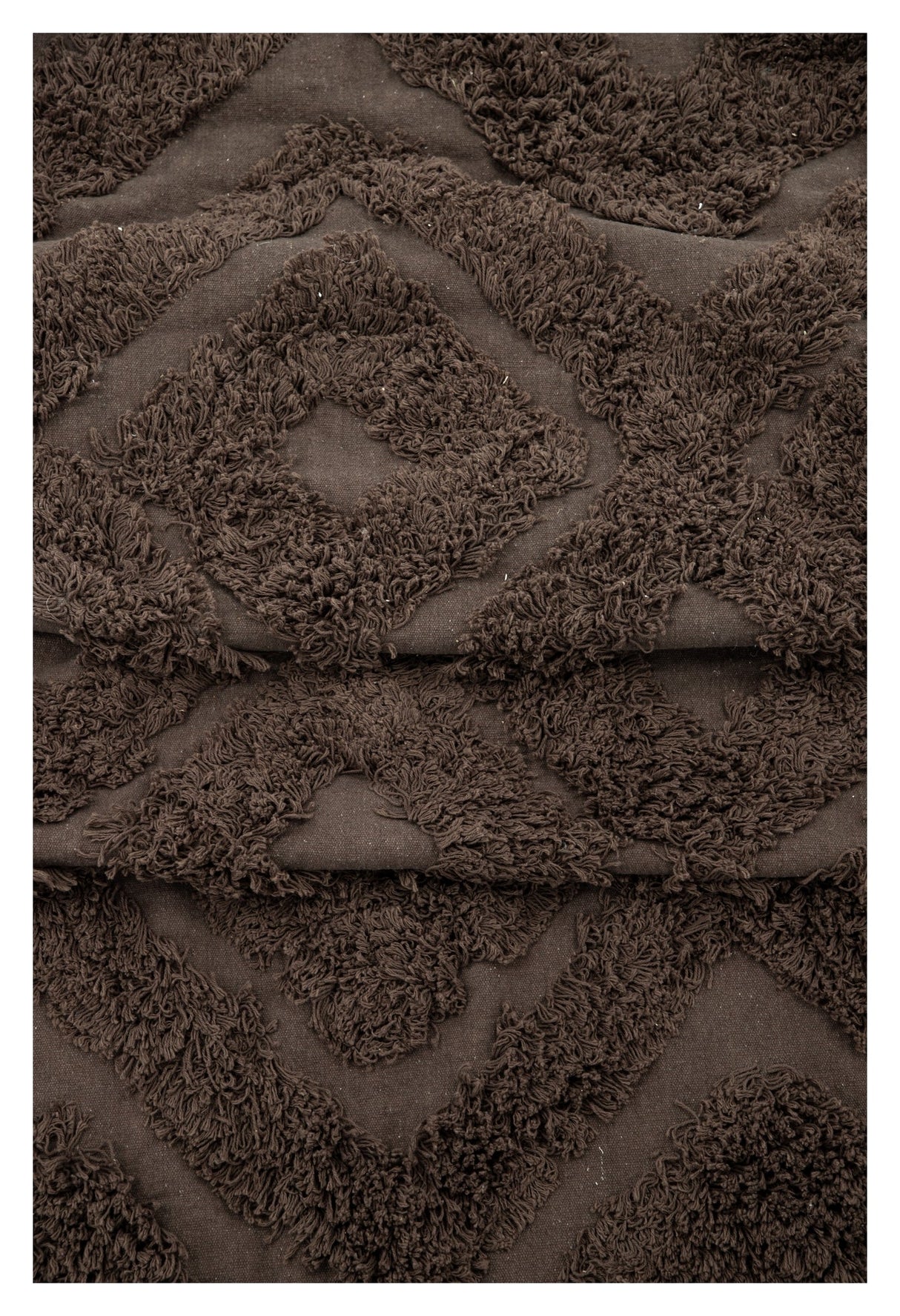 Hilma Cotton Blanket, 300x200 - Brown