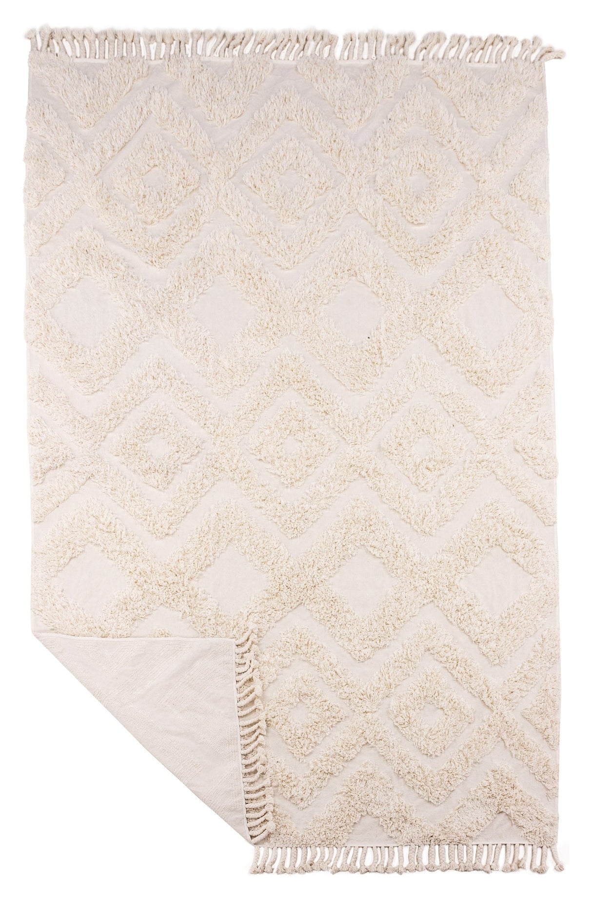 Hilma Cotton Blanket, 300x200 - White