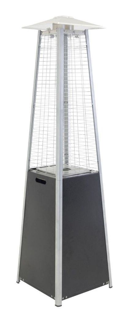 Hottie Square Terrace heater, black/silver