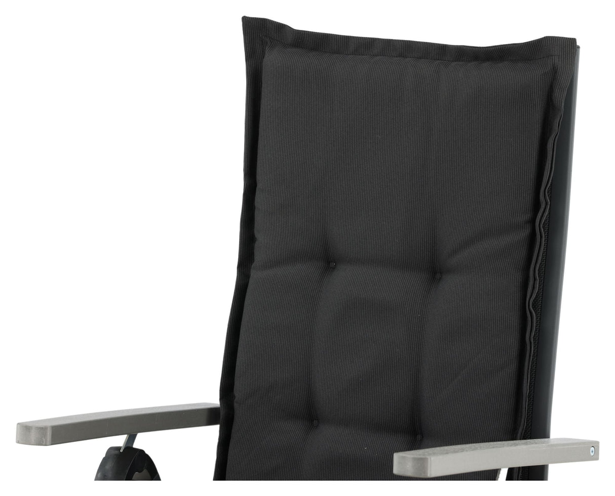 Cushion for 5-position garden chair - Black