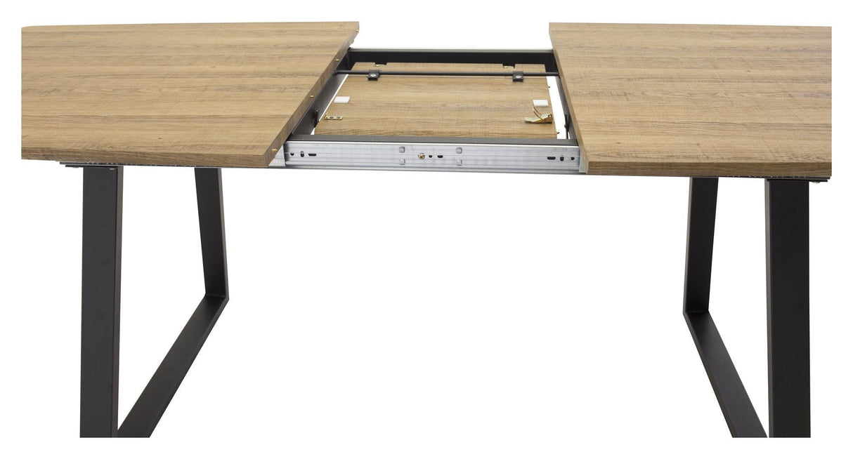 Inca Dining table with bow tie pull-out