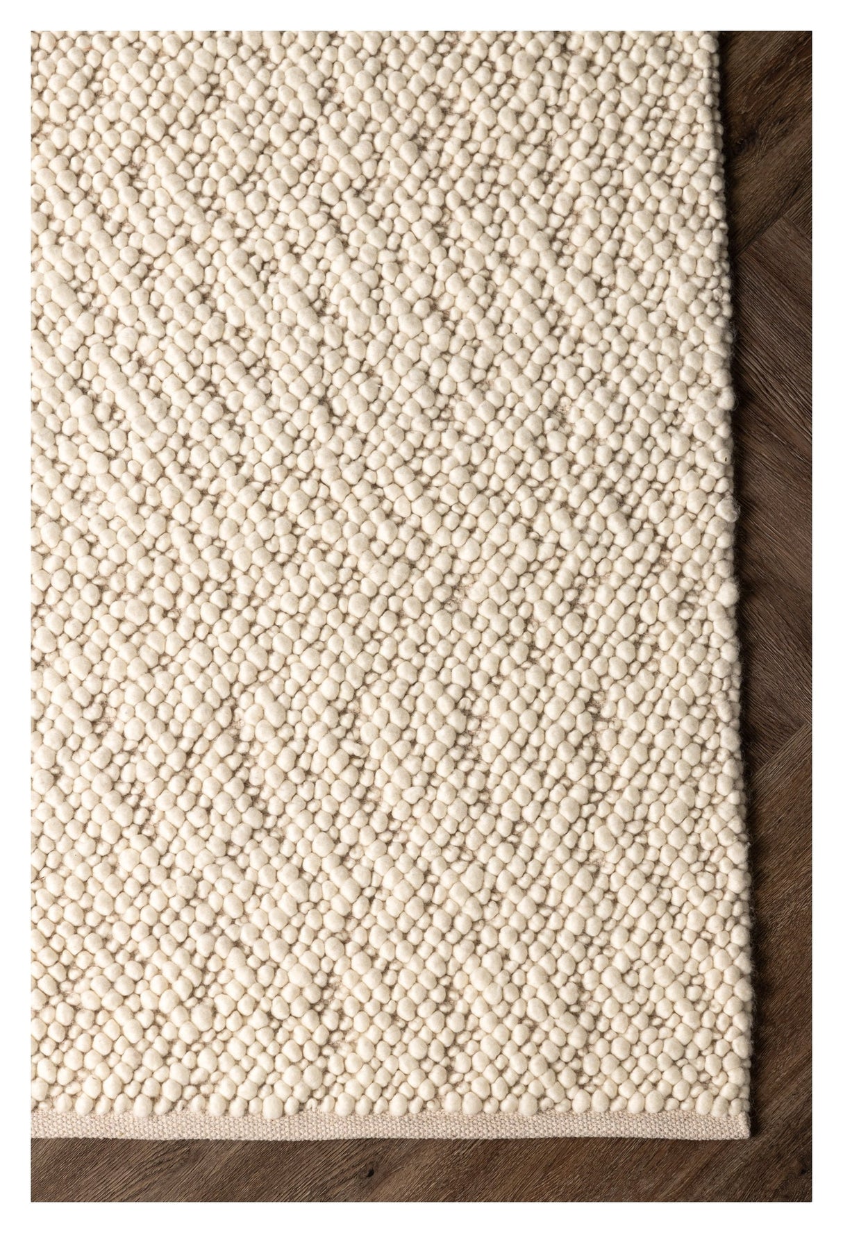 Jajru Wool Blanket, 230x160 - White