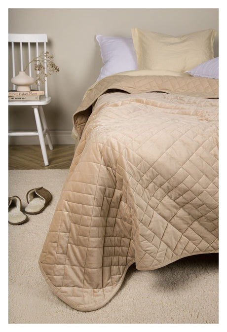 Jilly Bedspread 260x260 - Beige