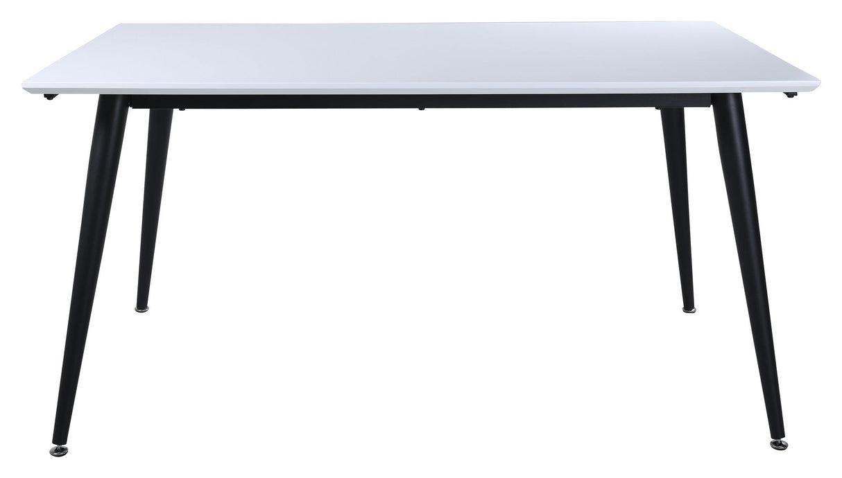 Jimmy Dining Table, 150x90, White/Black