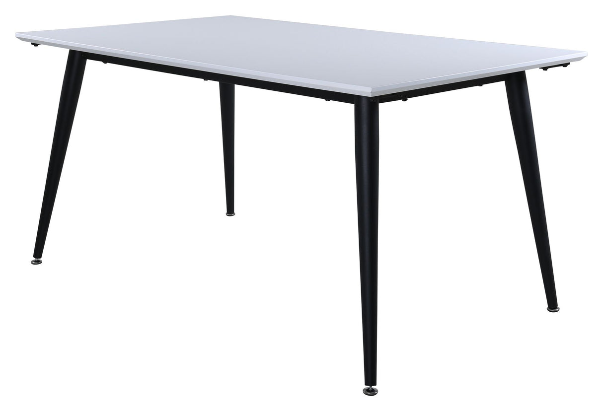 Jimmy Dining Table, 150x90, White/Black