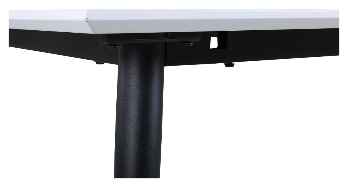 Jimmy Dining Table, 150x90, White/Black