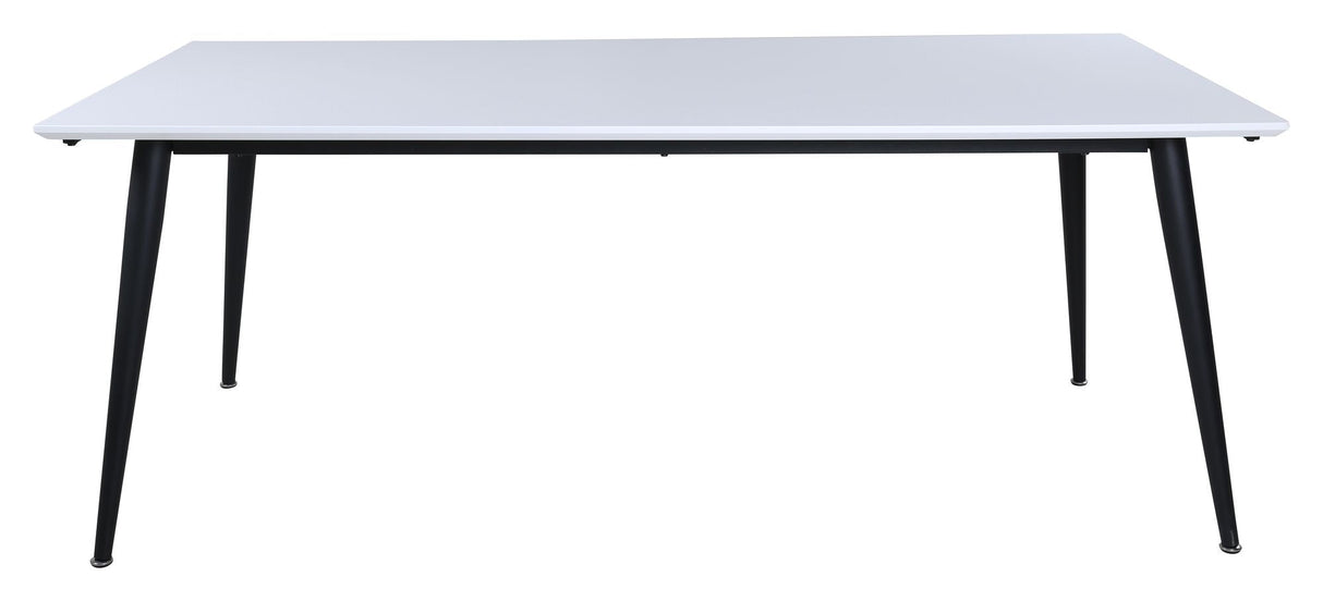 Jimmy Dining Table, 195x90, White/Black