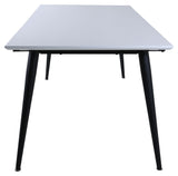 Jimmy Dining Table, 195x90, White/Black