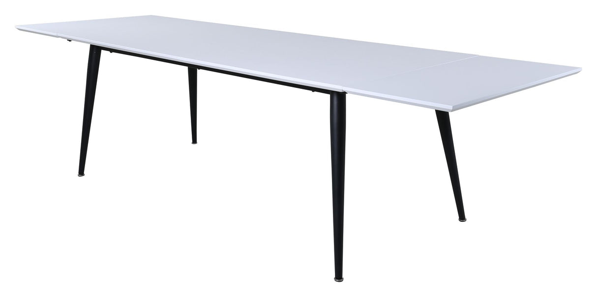 Jimmy Dining Table, 195x90, White/Black