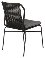 Julian Garden Chair, Black Line, Stackable