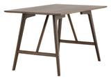 Kaseindon Dining table, Rubber wood, Dark brown, 120x80