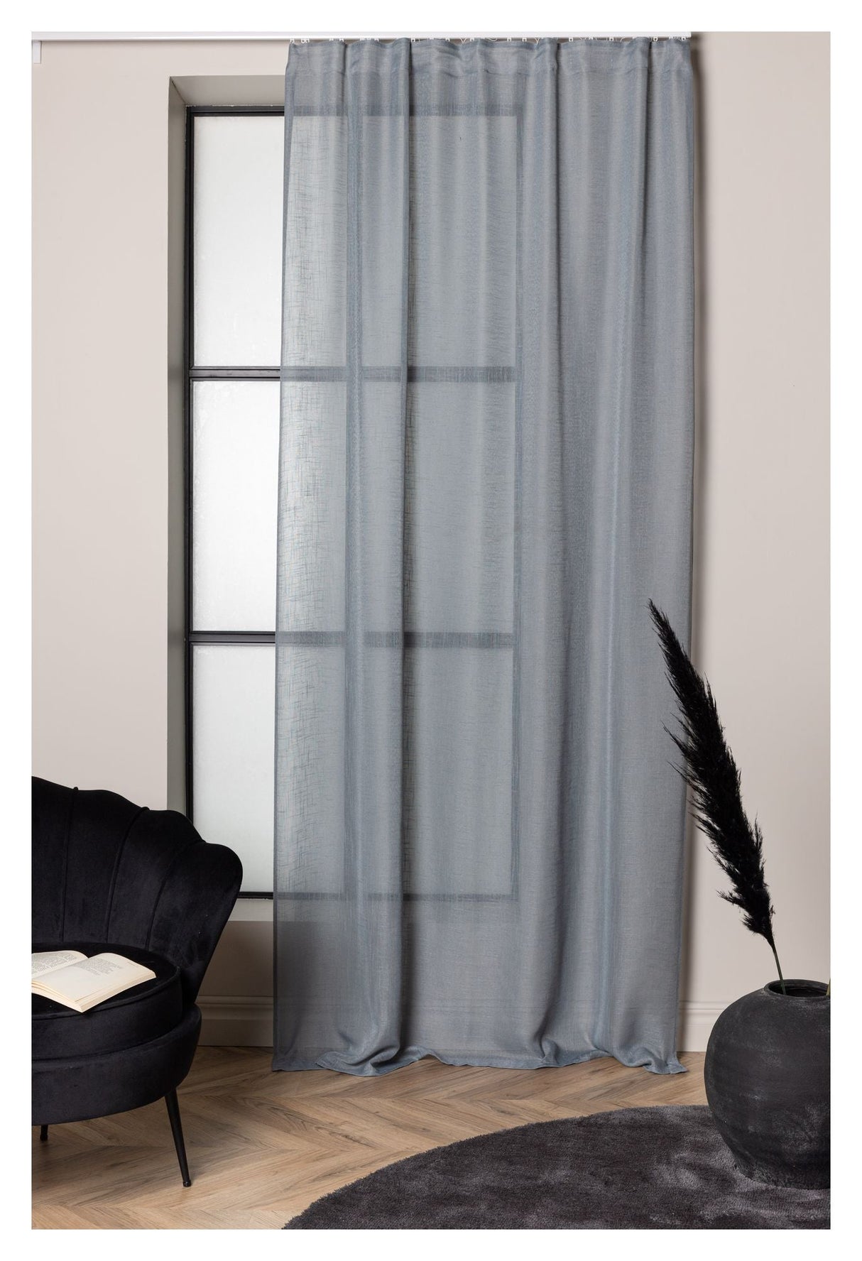 Kaya Curtain 140x290 - Gray