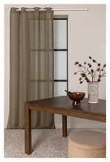 Kaya Curtain Polyester 140x290 - Brown