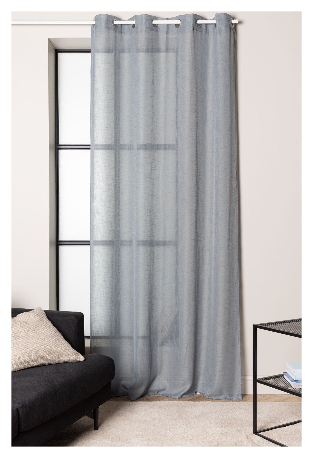 Kaya Curtain Polyester 140x290 - Gray