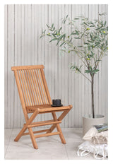 Kenya Folding Chair w. armrests, Teak