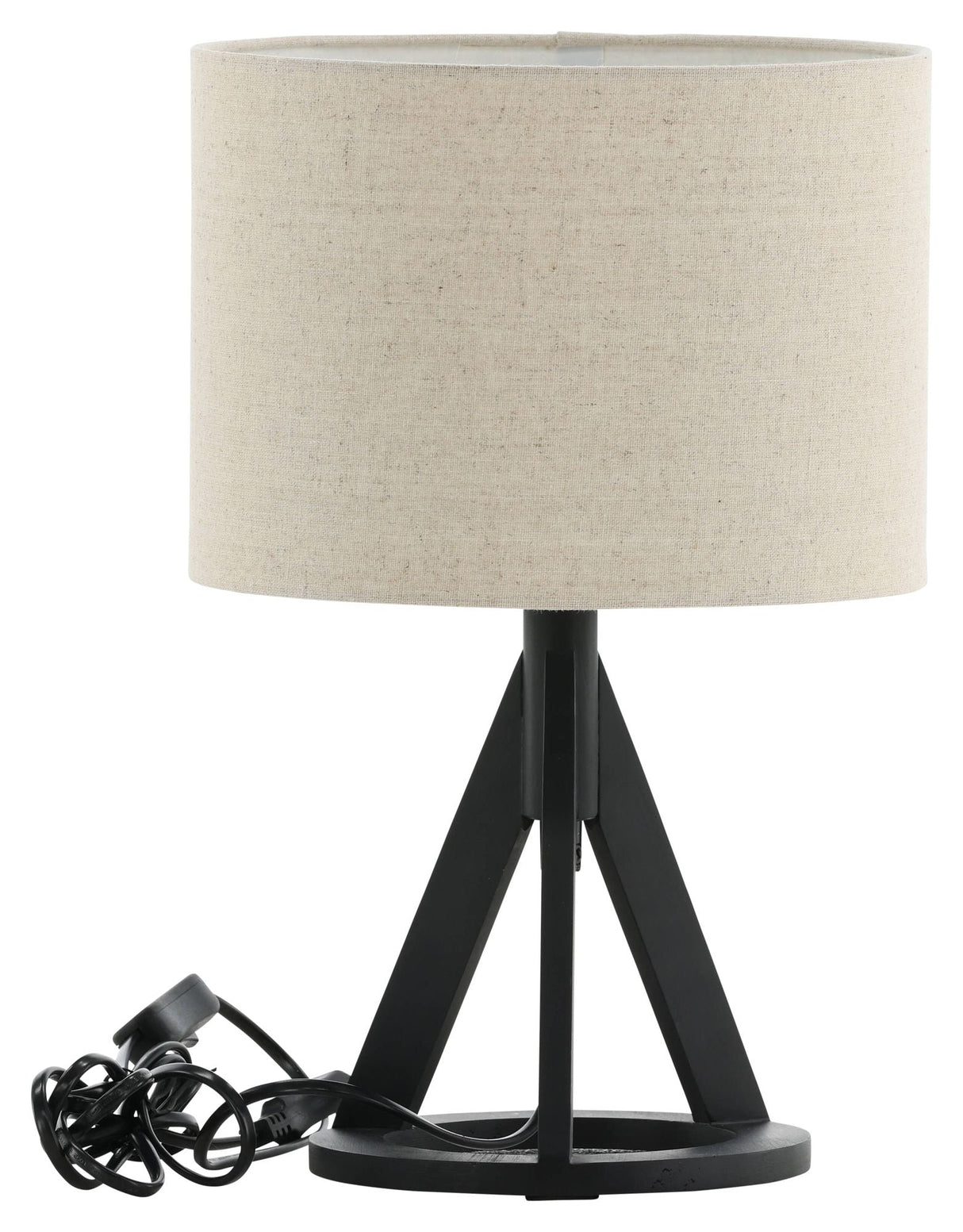 Kona Table lamp, black/linen