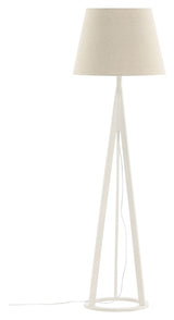 Kona Floor Lamp, White/Linen