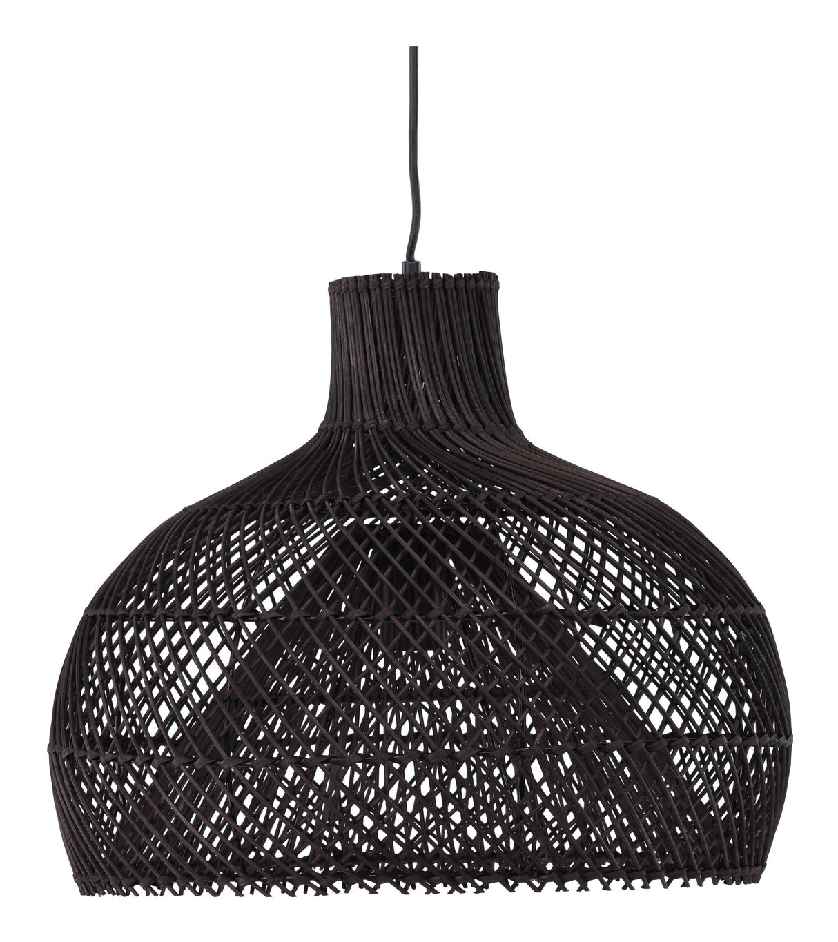 Laroche Pendant, Rattan, Black