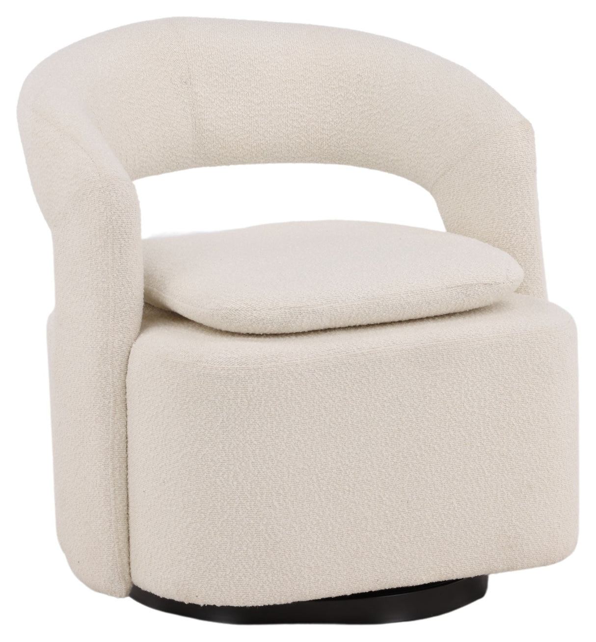 Laurel Lounge Chair - White Bouclé