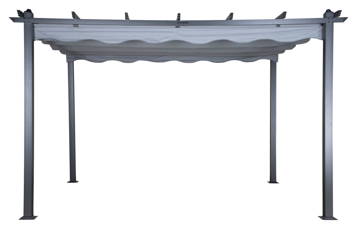 Lazio Pergola, Black w. gray fabric