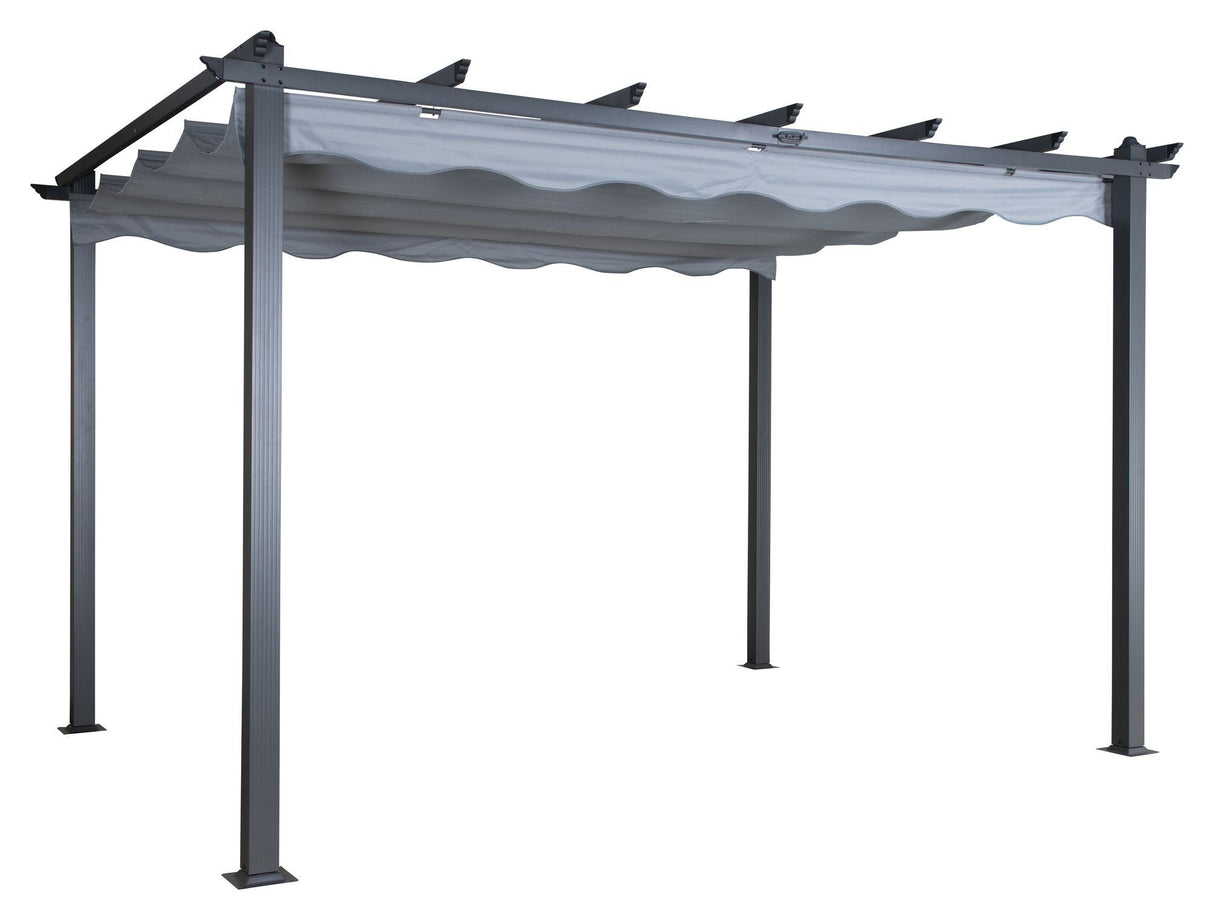 Lazio Pergola, Black w. gray fabric