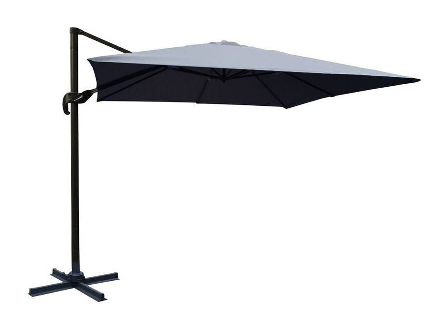 Leeds Parasol 3x3m 360 Black/Gray