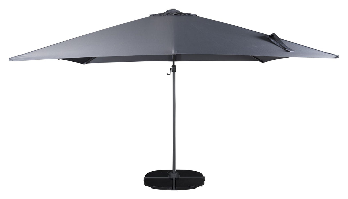 Leeds Parasol 3x3m 360 Black/Gray