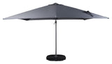 Leeds Parasol 3x3m 360 Black/Gray