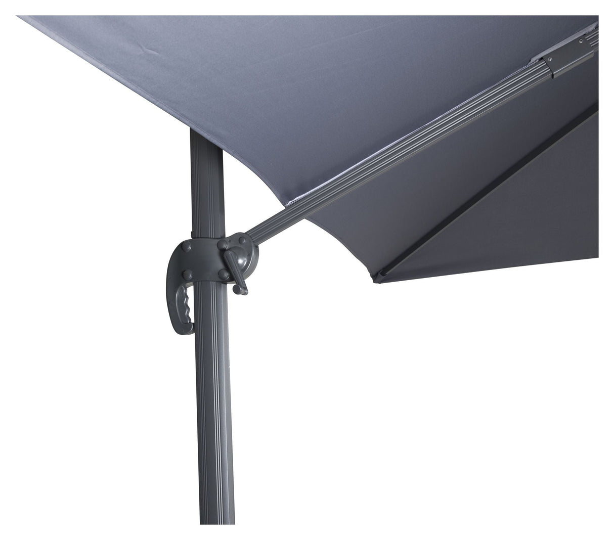 Leeds Parasol 3x3m 360 Black/Gray