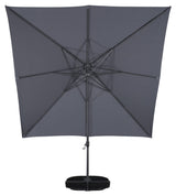 Leeds Parasol 3x3m 360 Black/Gray