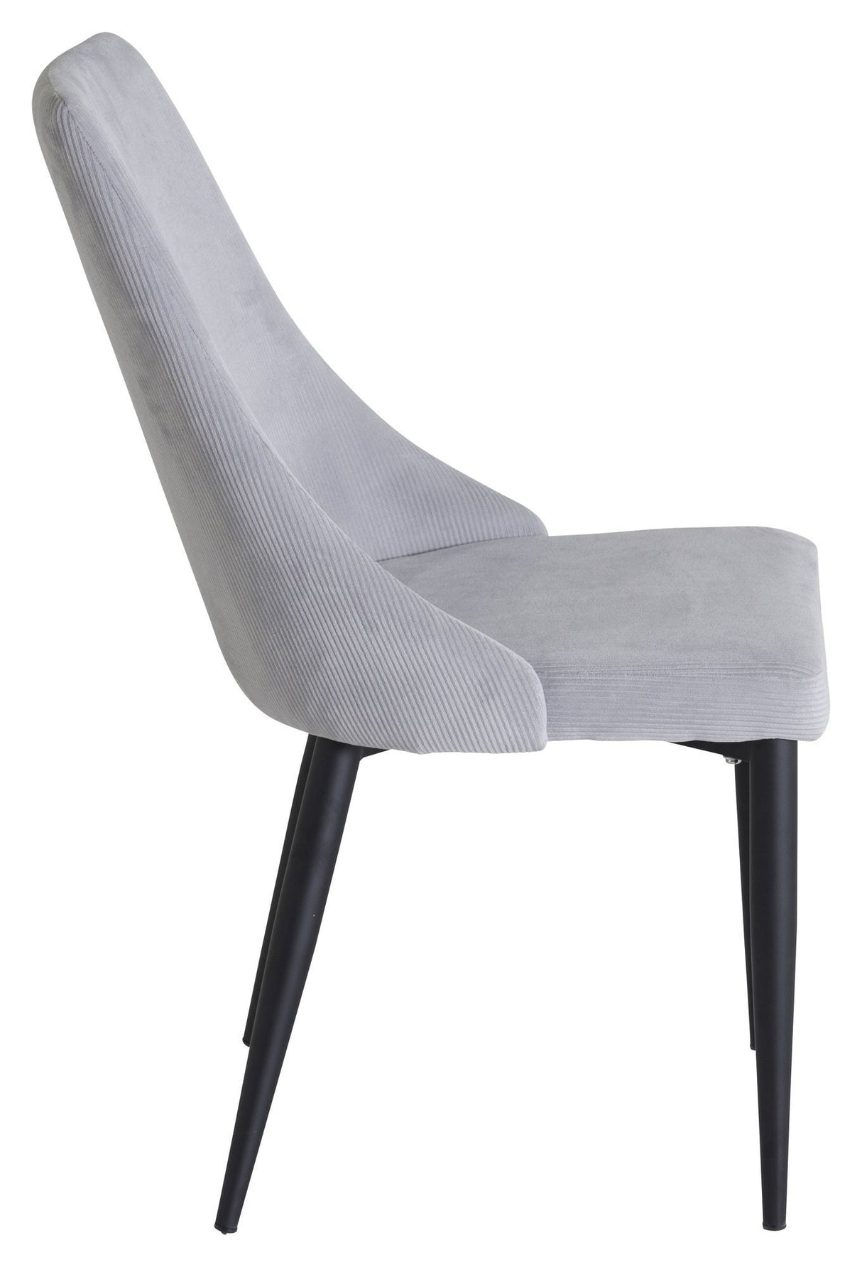 Leone Dining chair, Gray velvet