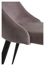 Leone Dining chair, Pink velvet