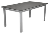 Levels Garden Table, 160/240*90, White Alu/Gray Aintwood