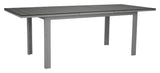 Levels Garden Table, 160/240*90, White Alu/Gray Aintwood