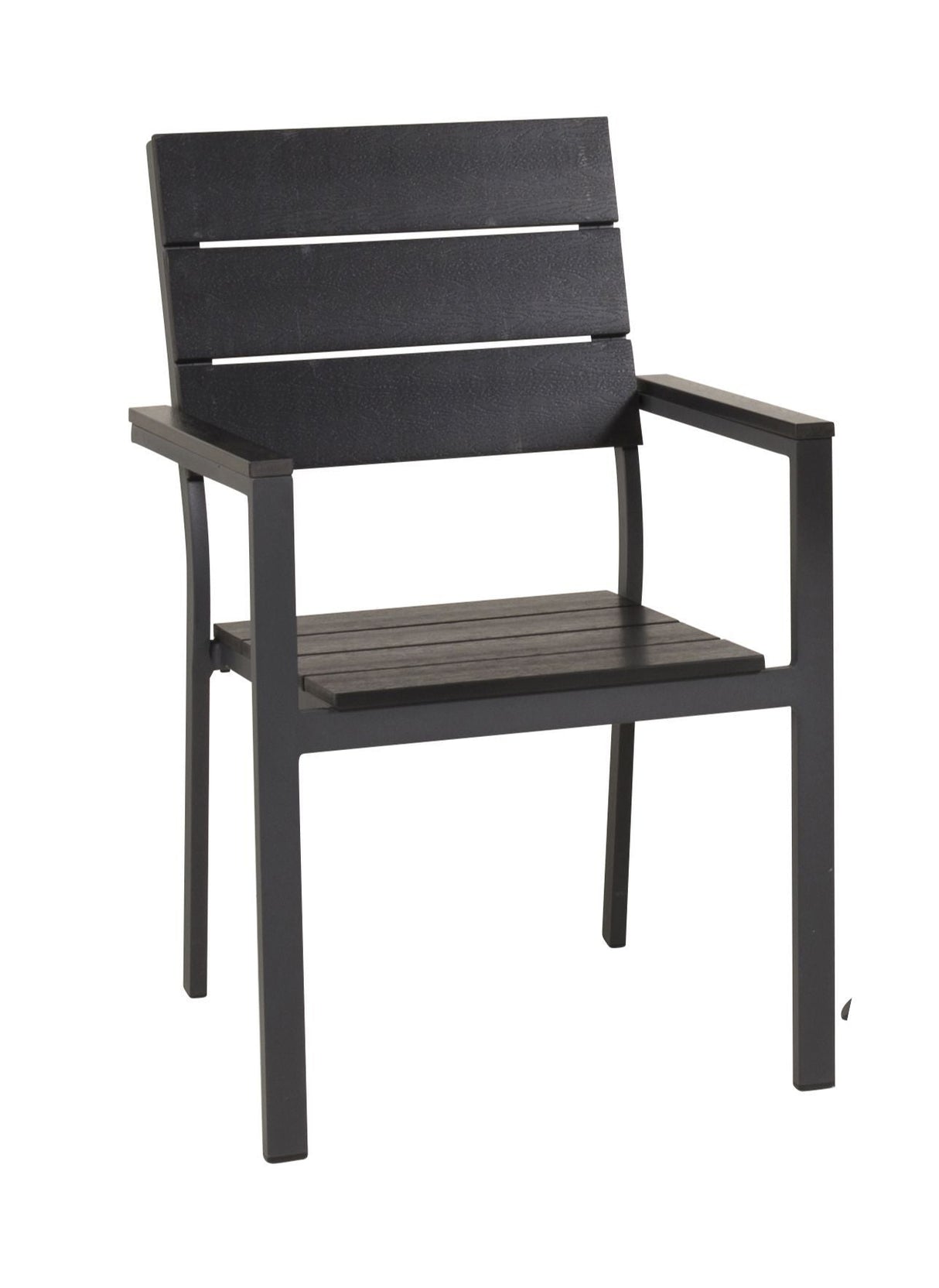 Levels Garden Chair, Black Alu/Black Aintwood Box