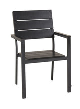 Levels Garden Chair, Black Alu/Black Aintwood Box