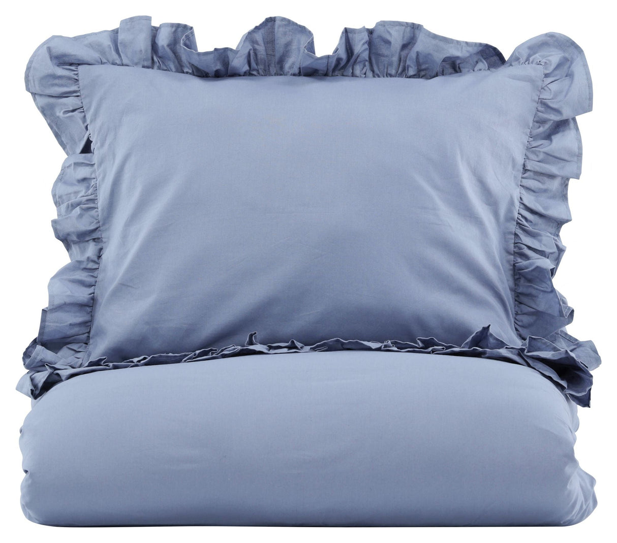 Levi Bedding with ruffle 150x200 - Blue