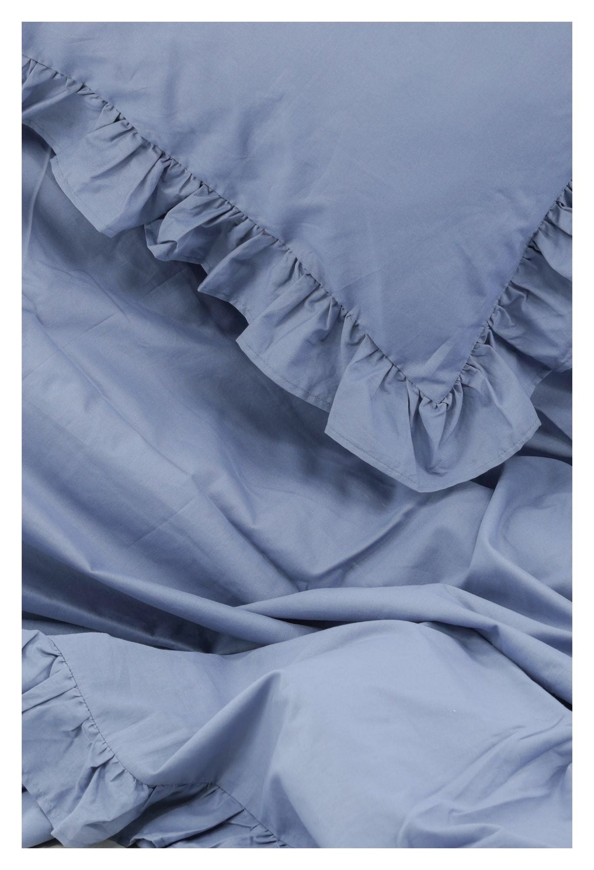 Levi Bedding with ruffle 150x200 - Blue