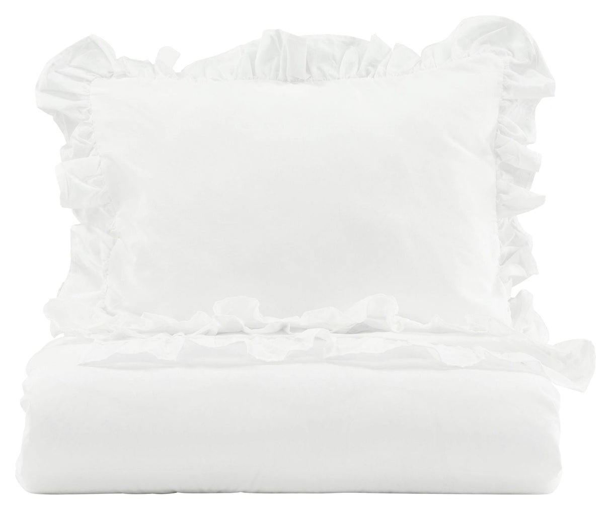 Levi Bedding with ruffle 150x200 - White