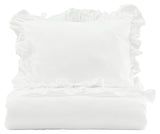 Levi Bedding with ruffle 150x200 - White