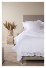 Levi Bedding with ruffle 150x200 - White