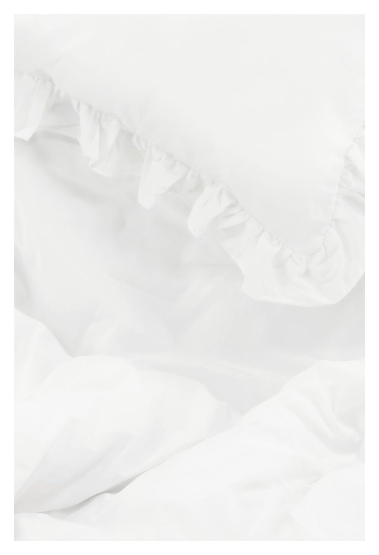 Levi Bedding with ruffle 150x200 - White