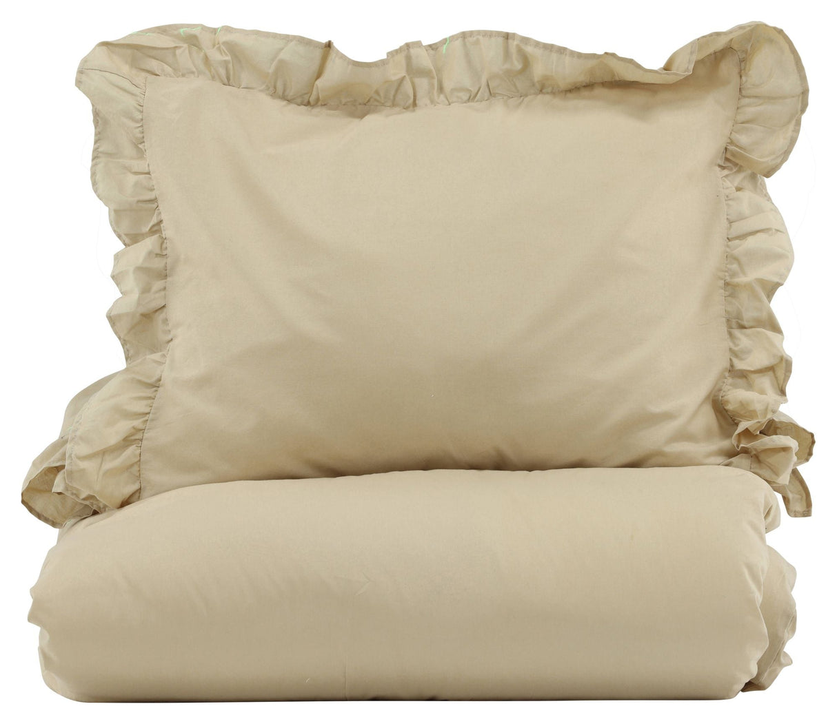 Levi Bedding with ruffle 150x200 - Light yellow