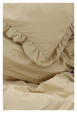 Levi Bedding with ruffle 150x200 - Light yellow