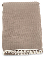 Lias Bedspread 180x260 - Brown