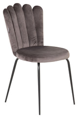 Limhamn Dining chair, Gray velvet