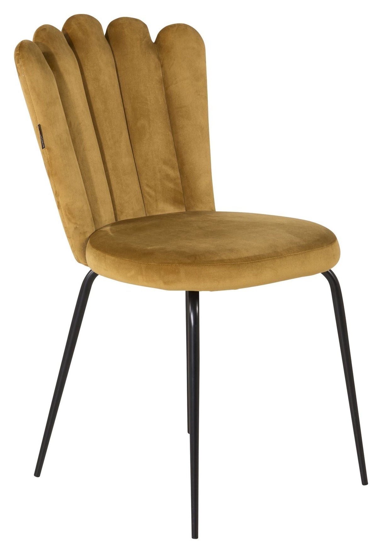 Limhamn Dining chair, Yellow velvet